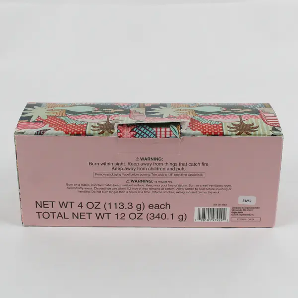 Room Essentials 3 Votive Candles Caribbean Cocktail Sparkling Kiwi Lotus Bloom