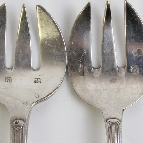 Lot Of 3 Ravinet d'Enfert Assorted Patterned Flatware Small Sporks 5.25" Long