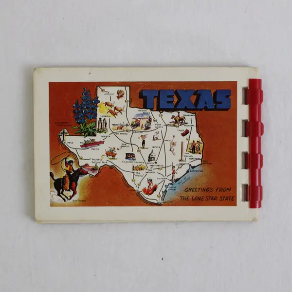 Vintage Greetings From Texas Lone Star State Souvenir Booklet Travel Memorabilia