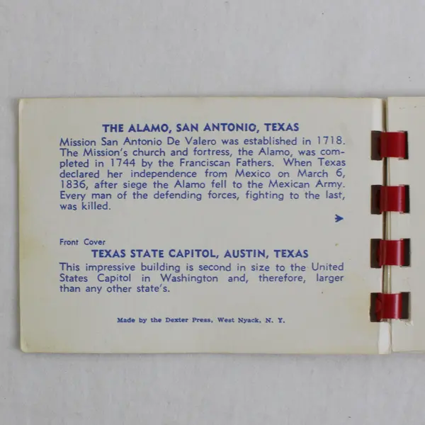 Vintage Greetings From Texas Lone Star State Souvenir Booklet Travel Memorabilia