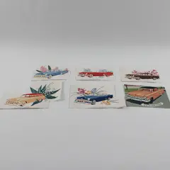 Lot Of 6 Vintage 1950s Chevrolet Mercury Automobile Illustration Ad Clippings 