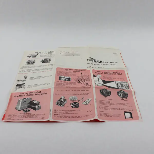 Vintage View Master England Product Catalog Brochure