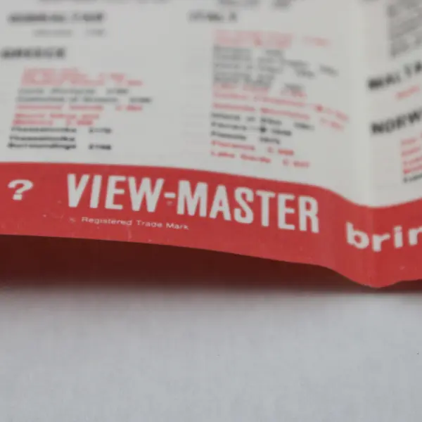 Vintage View Master England Product Catalog Brochure