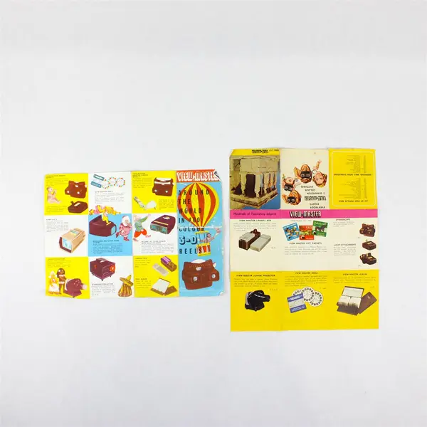 Lot Of 2 Vintage View Master England Product Catalog Brochures