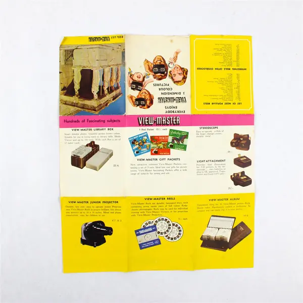 Lot Of 2 Vintage View Master England Product Catalog Brochures