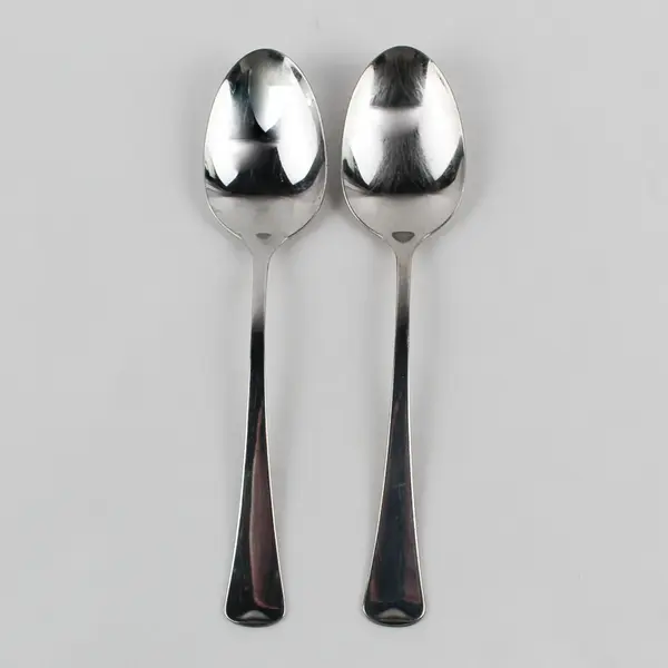 Lot Of 2 Oneida Canada/Distinction (Stainless) Flatware Serving Spoons 8.5" Long