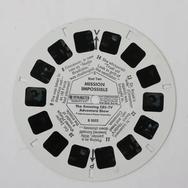 Set Of 2 Vintage View Master B5052 B5053 Mission Impossible TV Show Reels
