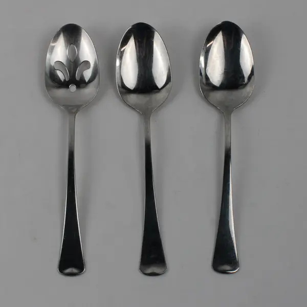 Lot Of 3 Oneida Canada/Distinction (Stainless) Flatware Serving Spoons 8.5" Long