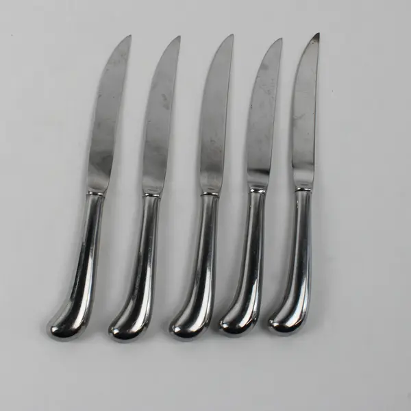 Lot Of 5 Oneida Canada/Distinction (Stainless) Flatware Pistol Handle Knives