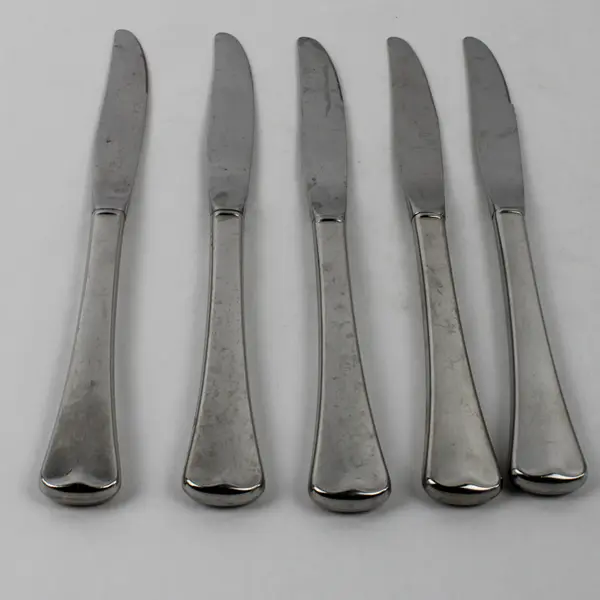 Lot Of 5 Oneida Canada/Distinction (Stainless) Flatware Dinner Knives 9" Long
