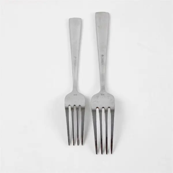 Lot of 2 Oneida OHS408 Forks Glossy Stainless Flatware