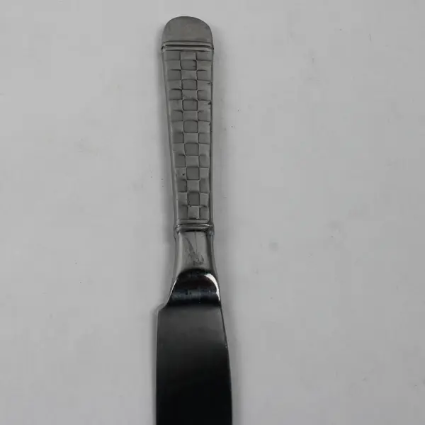 Lot Of 4 Oneida Silver Checkers (Stainless) Flatware Dinner Knives 9.75" Long