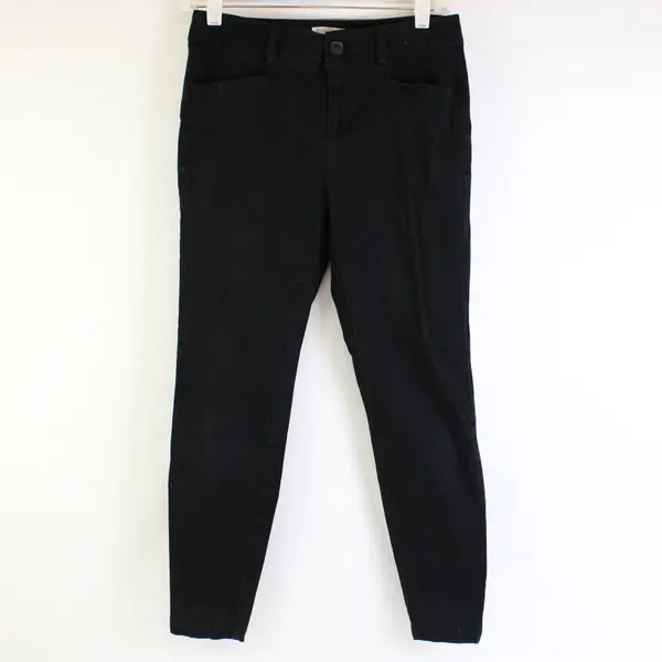 LOFT Women's 0P (28) Black Skinny Ankle Petite Dress Pants