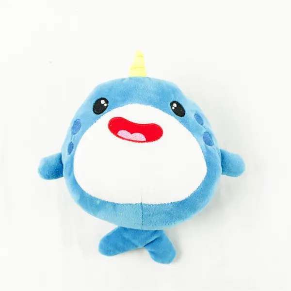Fiesta CUTIE Beans Gumballs Narwhal 8.5" Plush Toy Good Pre-Owned