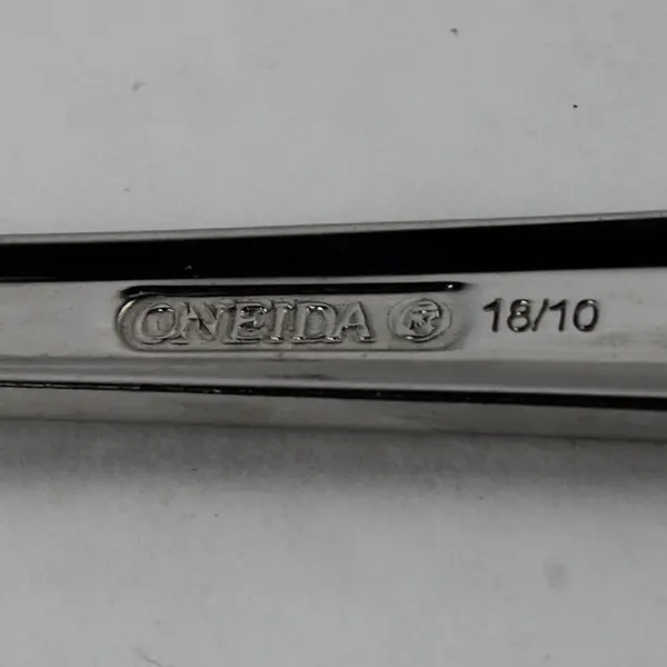 Lot Of 5 Oneida Silver Chroma (Stainless) Flatware Soup Spoons 7.25" Long