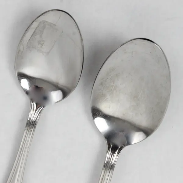Lot of 2 Wallace WAS223 Tablespoon Teaspoon Stainless Bands Glossy Silverware