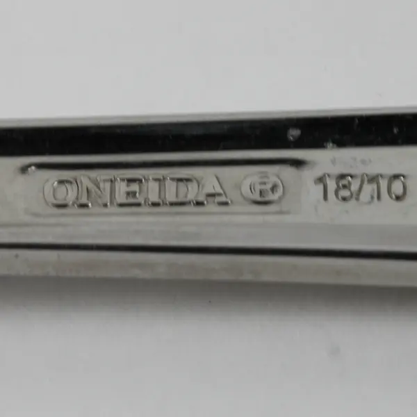 Lot Of 4 Oneida Silver Chroma (Stainless) Flatware 3 Soup Spoons & 1 Sugar