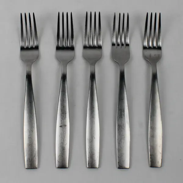 Lot Of 5 Oneida Silver Cannon (Stainless) Flatware Dinner Forks 8.5" Long