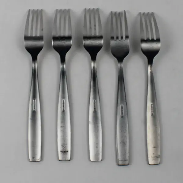 Lot Of 5 Oneida Silver Cannon (Stainless) Flatware Dinner Forks 8.5" Long