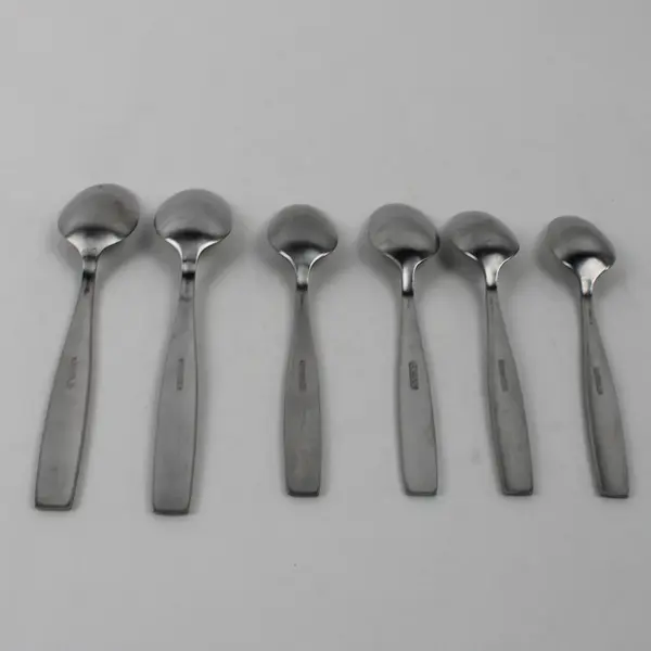 Lot Of 6 Oneida Silver Cannon (Stainless) Flatware 2 Soup & 4 Teaspoon