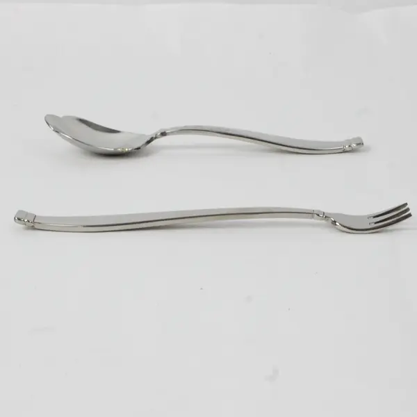 Lot of 2 Oneida Kensington Seafood Cocktail Fork Egg Spoon Flatware