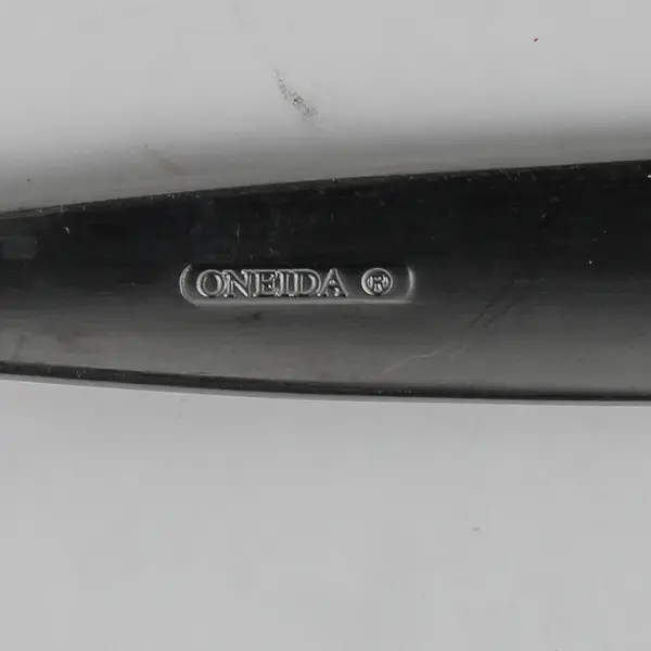 Lot Of 2 Oneida Silver Cannon (Stainless) Flatware Serving Spoon 9" Long