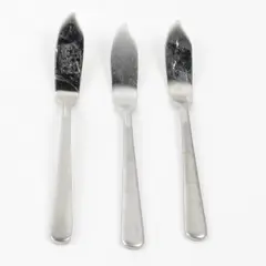 Lot of 3 Oneida Hera Butter Knives Stainless 18/10 Frosted Glossy Silverware