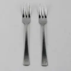 Lot of 2 Orleans ORL10 Forks Glossy Stainless Flatware 7.25" Long