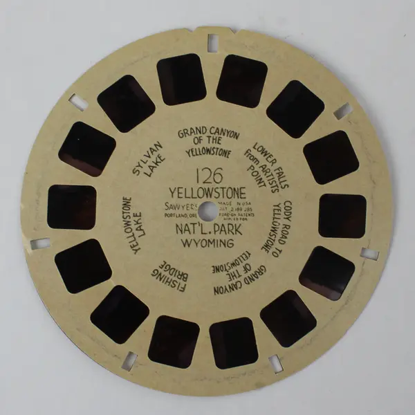 View Master Single Reel 126 Yellowstone National Park Wyoming