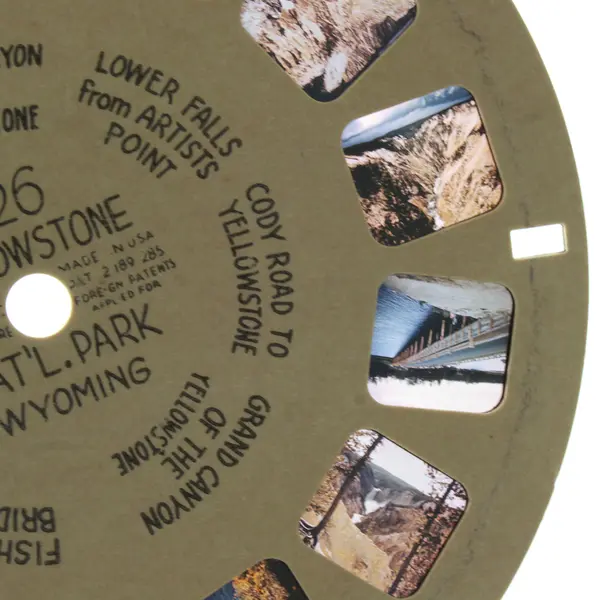 View Master Single Reel 126 Yellowstone National Park Wyoming