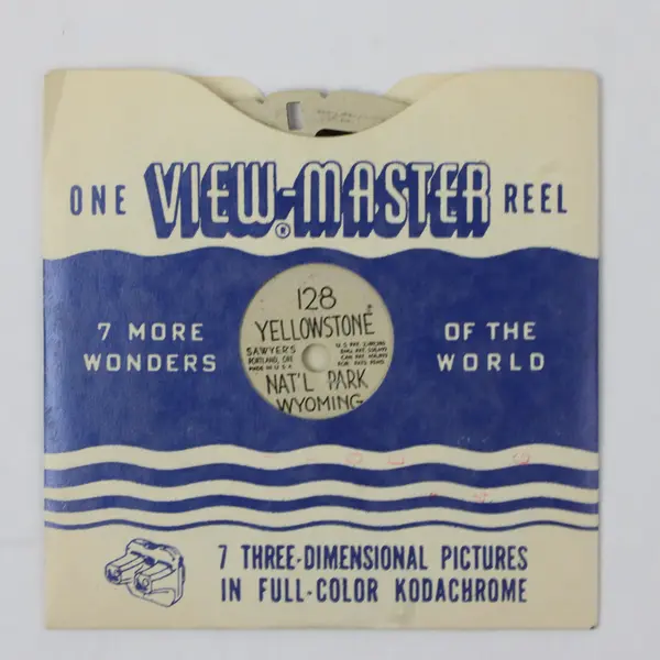 View Master Single Reel 128 Yellowstone National Park Wyoming