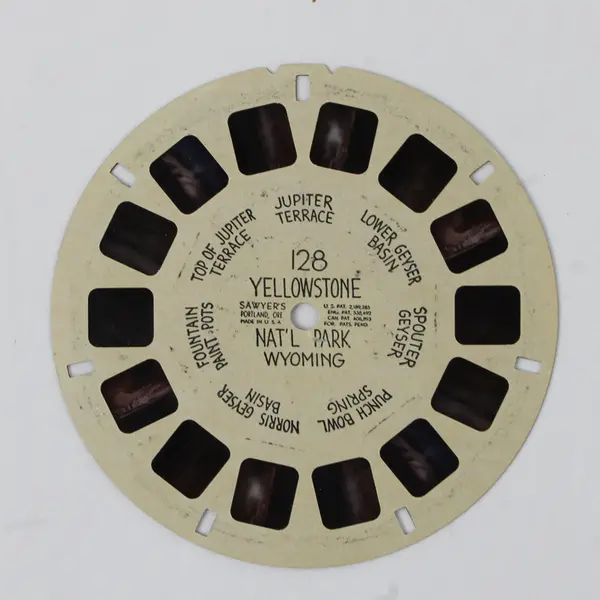 View Master Single Reel 128 Yellowstone National Park Wyoming