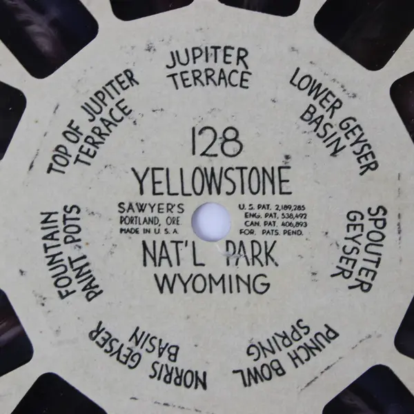 View Master Single Reel 128 Yellowstone National Park Wyoming