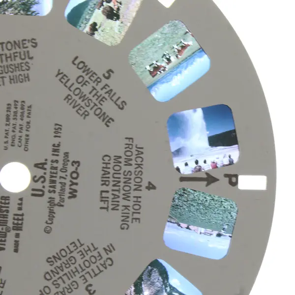 View Master Single Reel WYO 3 Wyoming Equality State