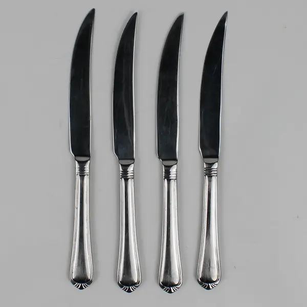 Lot of 4 RSVP Stonegate Stainless Steak Dinner Knives Flatware 9.5" Long