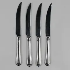 Lot of 4 RSVP Stonegate Stainless Steak Dinner Knives Flatware 9.5" Long