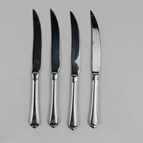 Lot of 4 RSVP Stonegate Stainless Steak Dinner Knives Flatware 9.5" Long