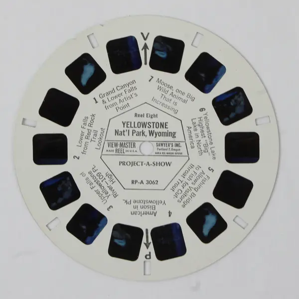 View Master Single Reel RP-A 3062 Yellowstone National Park Wyoming