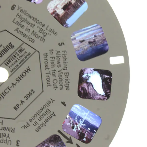 View Master Single Reel RP-A 3062 Yellowstone National Park Wyoming
