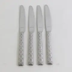 Lot Of 4 Oneida Silver Cirque (Stainless) Flatware Dinner Knives 9.5" Long