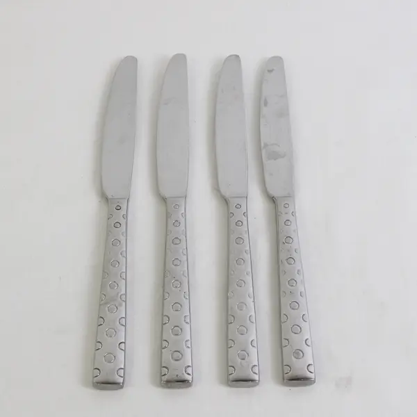 Lot Of 4 Oneida Silver Cirque (Stainless) Flatware Dinner Knives 9.5" Long