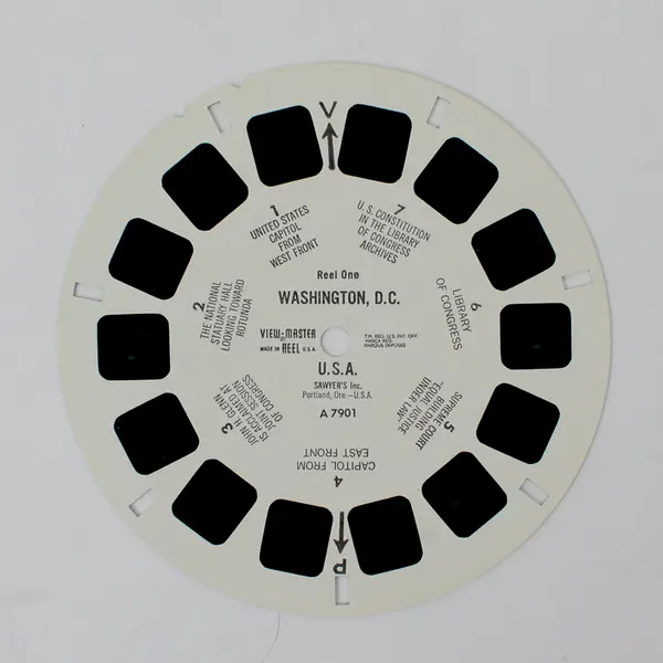 Lot Of 2 Sawyer's View Master A7901 A7903 Washington DC Reels