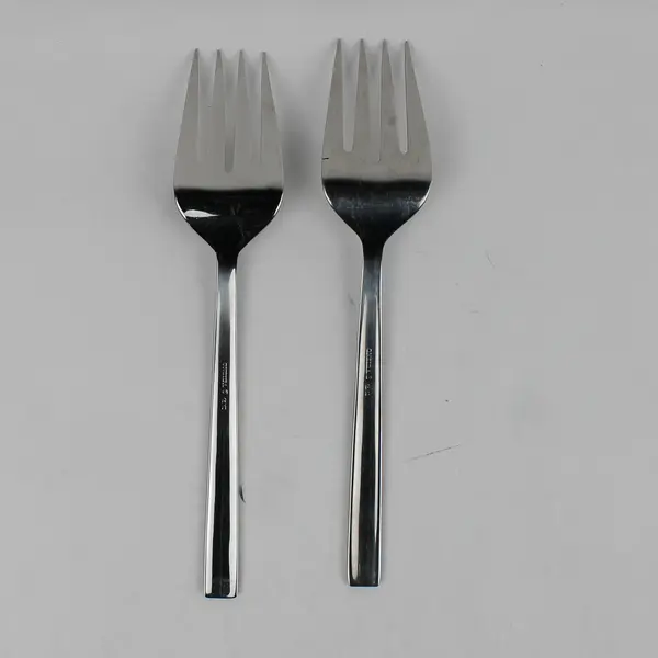 Lot Of 2 Oneida Silver Cirque (Stainless) Flatware Serving Forks 8.75" Long