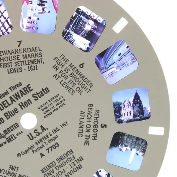 View Master Single Reel A 7703 Delaware The Blue Hen State