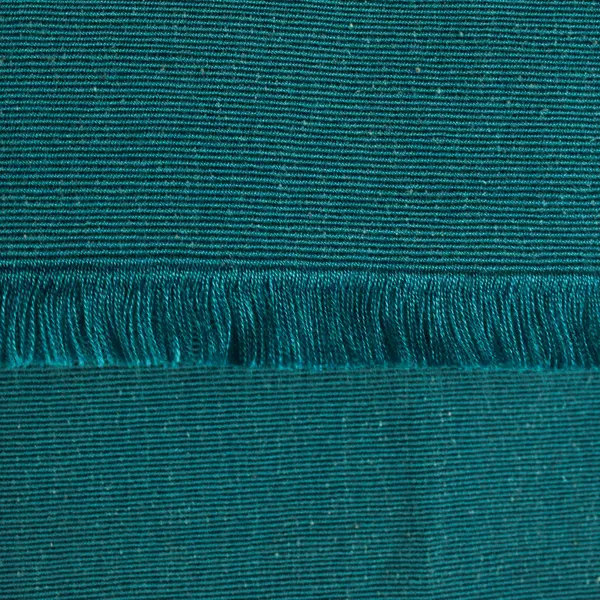 Handwoven Green/Red/Orange Striped Rug with Fringe 52"Lx24"W