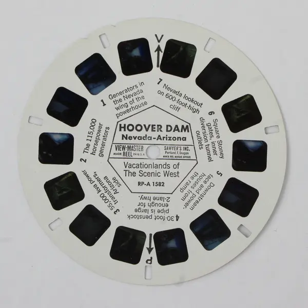 View Master Single Reel RP-A 1582 Hoover Dam Nevada-Arizona 