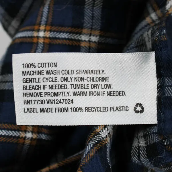 Goodfellow & Co Men's M Blue and Orange Plaid Long Sleeve Button Up Shirt