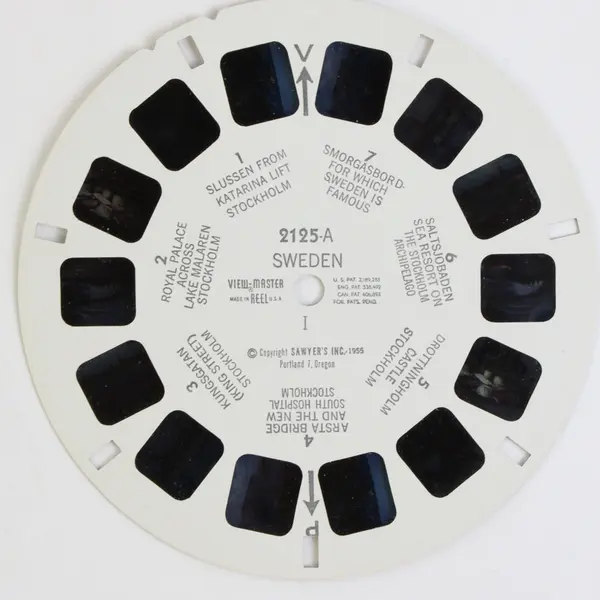 Vintage View Master Single Reel 2125A Sweden