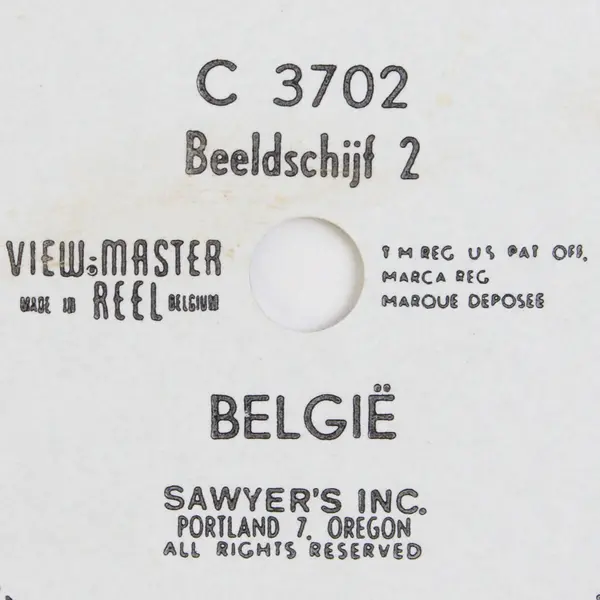 View Master Single Reel C 3702 Beeldschijf Belgie Belgium French Captions