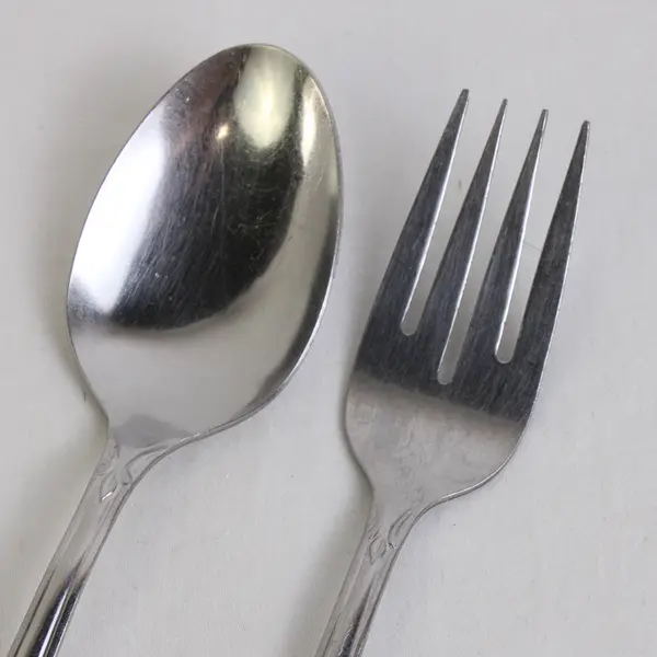 Lot Of 6 Oneida Silver Plantation (Stainless) Flatware Soup Spoons 2 Salad Forks